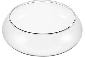 ‎HAPPYYAMI Happyyami Durchsichtiges Fischglas Aus Kunststoff Blumenvase Mit Breiter Öffnung Rundes Terrarium Betta-Tank Aus Kunststoff Kleines Aquarium Hydroponische Vase Pflanzgefäß Goldfischglas Als