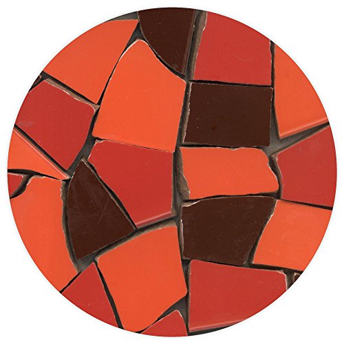 Mosaik Fliesen-Scherben, Bruchmosaik 20-50mm, 2Kg Mix rot, BMXR