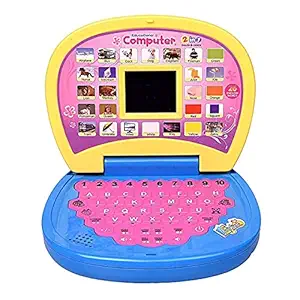 Planettoy Presents Educational Computer & Modern Laptop ABC Alphabet, 123 Counting, Learning, Music & Many More Options with LED Screen for Boys & Girls Childrens, Pack of 1