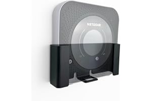 MOLEMO Netgear Nighthawk M1 M2 MR1100 MR5200 Support de routeur en métal à coller ou à visser Support métallique pour Netgear Idéal pour le camping et la maison