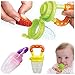 Vale® NEW Baby Nutritionist Recommended Colourful Baby Fresh Food Feeder Nipple Pacifier Nibbler Safe Feeding Tool,Fresh Juice Feeder Feeding Tool(Color will be sent at random)- Size L
