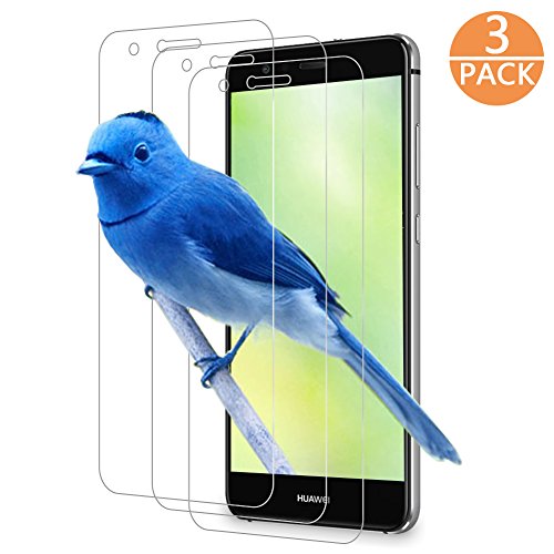  3 unidades  Protector de Pantalla Huawei P10 Lite  Owade Protector Cristal Templado Resistentes a los Golpes y Rayado  sin Burbujas para Huawei P10 Lite NO para P10 - Transparente