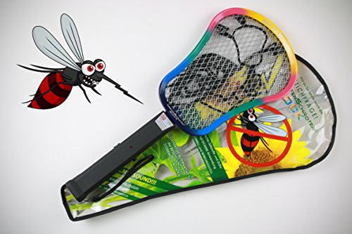 Rock Insekten Schröter mit Sound Elektrische Fliegenklatsche 7904 mit Soft-Touch-Griff und Kordel - 2