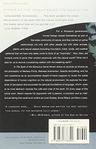 Book's Cover of The Spell of the Sensuous: Perception and Language in a More-Than-Human World