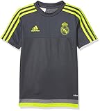 uniforme real madrid 2019 rojo Material más ligero adidas Real Madrid Training Camiseta, Niños, (Deepest Space F10 / Solar Yellow/Grey), 176