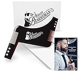 Beard Shaping Tool with FREE 20 page printed Beard Guide.Beard Shaper for achieving perfect beard lines. Shape your Beard easily with The Modern Beardsman Beard Shaping Template. Multiple Beard styles possible using this amazing Beard Stencil