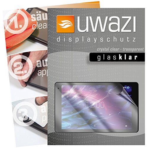 Preisvergleich Produktbild Medion Lifetab X10607 Schutzfolie 3x uwazi glas-klare Displayschutzfolie Folie