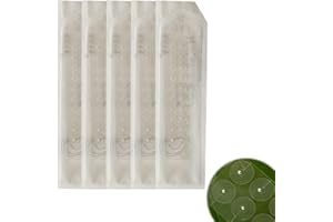 DWZAIN Ear Seeds 100 PCS,Silver Plated Acupuncture,Breathable Ear Press Seeds, Safe Ear Seed Acupressure Kit,Portable Ear Seeds Refill Pack Clear Tape Acupuncture Silver Plated for Body