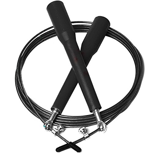 Ayelian Springseil Speed Metall Universallager Stahldraht Seilhüpfen Perfekt Für Crossfit, MMA, Box- & Fitness-Training