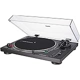 Audio-Technica AT-LP120X Piatto Audio Giradischi a Trasmissione Diretta, Nero, Analogico e USB