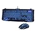 Produktbild MEETION Computadora teclado Gaming retroiluminado Con Mouse Combo USB LED Set de teclado y Mouse (Negro)