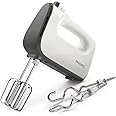 Philips HR3740/00 Mixer Daily with 5 speeds and Turbo, Stainless Steel Hooks, 450W, White
