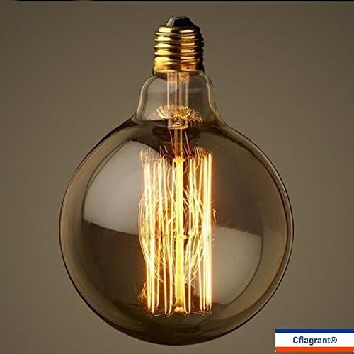 cflagrant® XXL Retro Edison Filament Vintage Light Bulb E27 40 W 220 V G125 Warm Light Can Be Used Without Lampshade