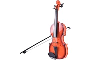 ACAGALA Simulated Violin Music Practice for Beginners Violin Kit Musical Instrument Exquisite Workmanship Performance Props Gifts Adjustable Strings