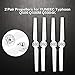 Produktbild HermosaUKnight 2 Paar 13 Zoll ABS ersatzteile schnellspanner ersatzblatt Props Propeller für yunec Typhoon q500 Drone rc zubehör-weiß