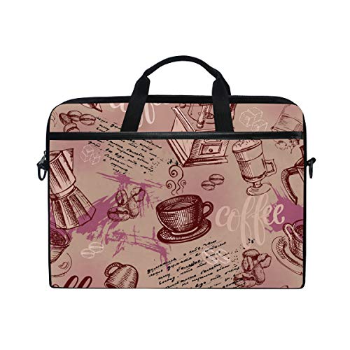 Preisvergleich Produktbild Ahomy Kaffeebohnen und Becher, multifunktional, Stoff, wasserdicht, Laptoptasche, Aktentasche, Schultertasche