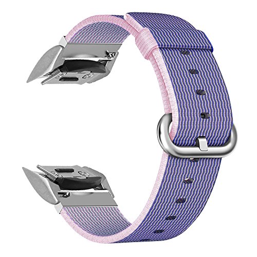 Preisvergleich Produktbild Fintie Gear S2 Armband - Premium Nylon UhrBand Uhrenarmband Erstatzband Replacement für Samsung Gear S2 SM-R720 / SM-R730 Smart Watch (Nicht für Gear S2 Classic), Blau