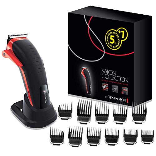 Remington HC9700 Salon Collection - Cortapelos con vida útil de 10.000 horas, calidad profesional, lavable e indicador LED