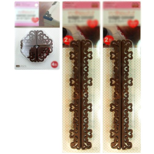 Hollow Out Baby Home Infant Corner Cushions & Toddler Edge Proofing Guard COFFEE