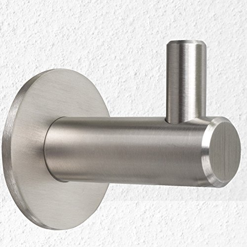 Kleiderhaken EDELSTAHL gebürstet Garderobenhaken Wandhaken Haken Mantelhaken - 2