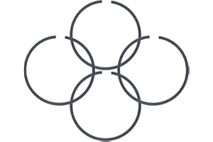 Haishine 4Pcs / lot 38mm X 1.5mm anelli pistone per Husqvarna 36 136 137 motosega # 530029805