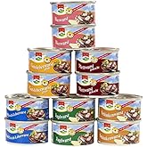 12 Dosen a 125g Dosenwurst, 6 Sorten je 2 Dosen, insgesamt 1,5 kg , Lebensmittelvorrat Konserven, Kräuter, Alkoholfrei