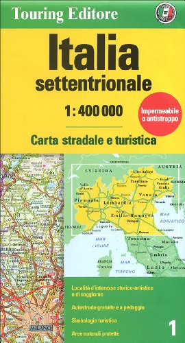 Italia settentrionale 1:400.000. Carta stradale e turistica Italia settentrionale 1:400.000. Carta stradale e turistica