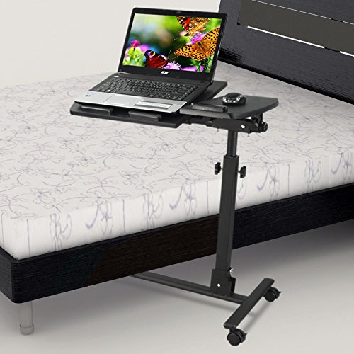 Yahee Laptoptisch Laptop Notebook Netbook Tisch auf Rollen verstellbar (59cm x 34,5cm) - 3