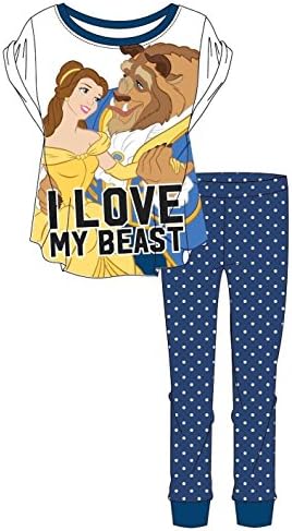 Purdashian Genuine Ladies Novelty Character Pyjama Or Shortie Set Nightwear Pjs RRP £19.99 (UK 8/10, Beauty &amp; The Beast)