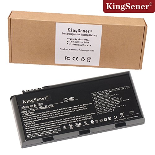 kingsener® 7800 mAh 11.1 V Notebook Akku BTY-M6D für MSI GT60 GX780R GX680 GX780 GT780R GT660R GT663R GX660 GT680R GT783R M6D 87 Wh 9 Zellen