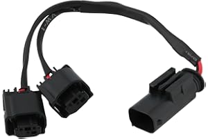 OTOTEC Cavo Adattatore AUX A Y Per Motociclette Da 12 V Compatibile Con BMW R1200GS R1250GS Manopole Riscaldate Navigatore Satellitare GPS 20 Cm