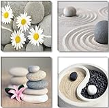 wandbilder steinwand Echter Holzrahmen inkl.  Zackenaufhänger