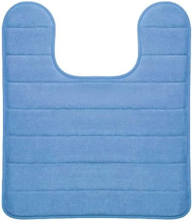 Hydrodry Sky Blue Ultimate Performance Memory Foam Pedestal Mat, 50 x 50 cm Anti Slip