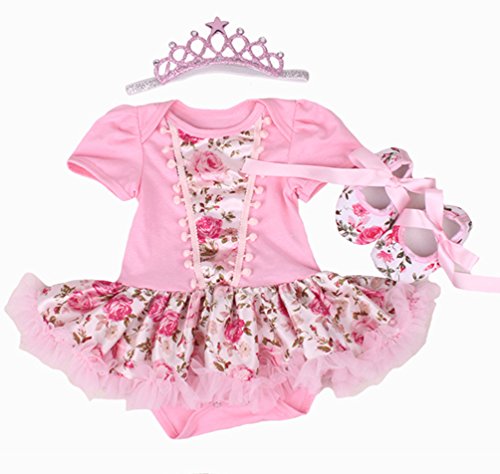 Faldas de Tutú Para el Vestido de Cumpleaños de Muñecas de 20-22 pulgadas Ropa de Bebé Niña