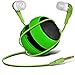 Produktbild C63® Apple iPhone 6 (11,9 cm) Kapsel Reisen wiederaufladbare Laute Bass Lautsprecher 3,5 mm Klinke auf Klinke Input & In-Ear-Ohrhörer, Grün