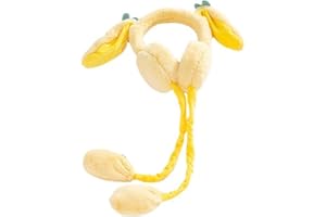 Balakaka Paraorecchie Inverno Bambini, Carino Caldo Fascia Capelli Peluche con Orecchie Mobili 3D, Morbido Paraorecchie Antivento per Scuola Sci Regalo di Natale per Bambino Bambina Ragazze 3-12 anni