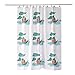 Produktbild LUYIASI- Duschvorhänge Nordic Fresh Pastoral Wind Schneckenschutz Flower Bad Vorhänge Wasserdichte Verdickung zur Vermeidung von Moldy Polyester Duschvorhang (ausgestattet mit Haken) Shower Curtain ( größe : 150cm*180cm )