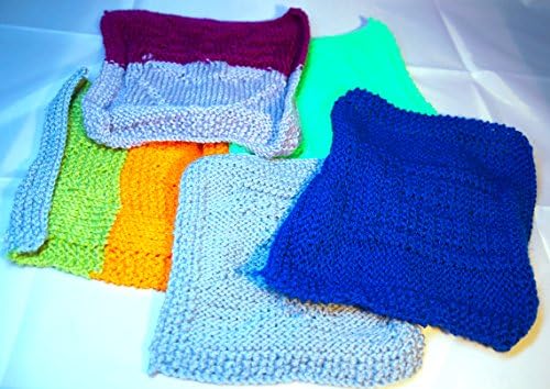 set of 5 washcloths various geeky designs