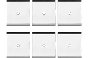 GOSKNOR 6uds Tiras Adhesivas Metal para Luces Magnéticas Debajo Los Gabinetes, Pegatinas Metal para Imanes Luces Debajo Gabinetes Adhesivas Magnéticas Placa Adhesiva Metal para Luces LED Magnéticas