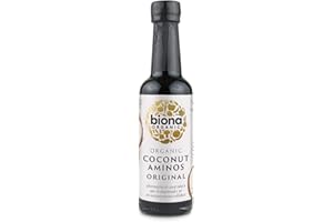 Biona Organic Original Coconut Aminos 250 ml - Certified Organic Coconut Sap and Sea Salt - Alternative to Soya Sauce - Gluten and Soy Free - Naturally Vegan