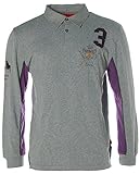  Signum Herren Langarm Shirt Poloshirt Polokragen Calgary Polo Club Flanell L