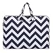 Produktbild MOSISO Tasche Sleeve Hülle nur für Macbook 12 Zoll mit Retina Display 2017/2016/2015 Freisetzung Chevron Stil Canvas Gewebe Spritzwasserfest Laptoptasche Notebooktasche Aktentaschen Handtaschen Kasten mit zusätzlichem Stauraum Schutzhülle, Blau