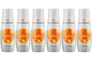 SodaStream Lot de 6 Concentrés Agrumes Sans Sucres pour Machine à Eau Pétillante et Soda | Préparez jusqu'à 9 Litres de Soda aux Agrumes en Quelques Secondes, 440ml