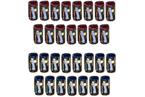 ‎H2I 30 Stück h2i Mini Vulkan Silvester Feuerwerk Eissterne Zaubersterne Eisfontäne Sternenregen Traumsterne Jugend-Party-Feuerwerk mit silber-rotem und gold-blauem Funkenregen