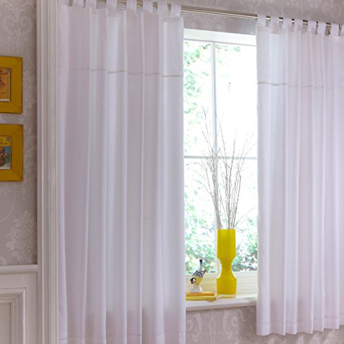 Izziwotnot Gift Tab Top Curtain (White)