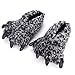 Produktbild IBLUELOVER Hausschuhe Herren Hausschuhe Hausschuhe Winter Herbst Motiv Leopard Bären-Pfoten Hausschuhe Innen bequem Slippers Atmungsaktiv Warme Reise Büro Geschenk Weihnachten, grau, EU44
