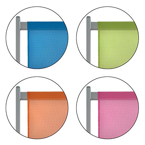 Liegestuhl Deckchair SANJO klappbar in vielen Farben Gartenliege 3-fach höhenverstellbar Gartenstuhl Klappstuhl Strandliege, Farbe:Himbeerpink - 6
