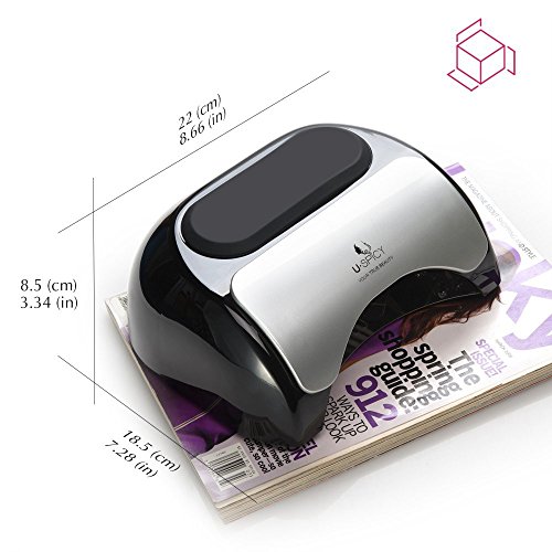 Nageltrockner USpicy 48W UV LED-Nagellampe Lichthärtungsgerät 10s Schnelltrocken Lüfter Ventilator für Nägel Nailart Drei Timer mit Sensor - 8
