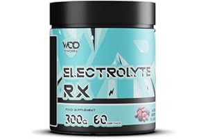 Electrolyte RX Premium Electrolyte Blend Highly Dosed Electrolyte Profile for Fitness and Sport | Low Calorie Electrolyte Powder | 300g Tub WOD Powders (Mixed Berry)