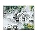 Produktbild XIGZI Digitales Ölgemälde DIY Dekoration Wohnzimmer Schlafzimmer Sofa Hintergrund Hängt Die Alte Stadt China Jiangnan Wassergemeinde 40X50 cm,Mit Holzrahmen,I